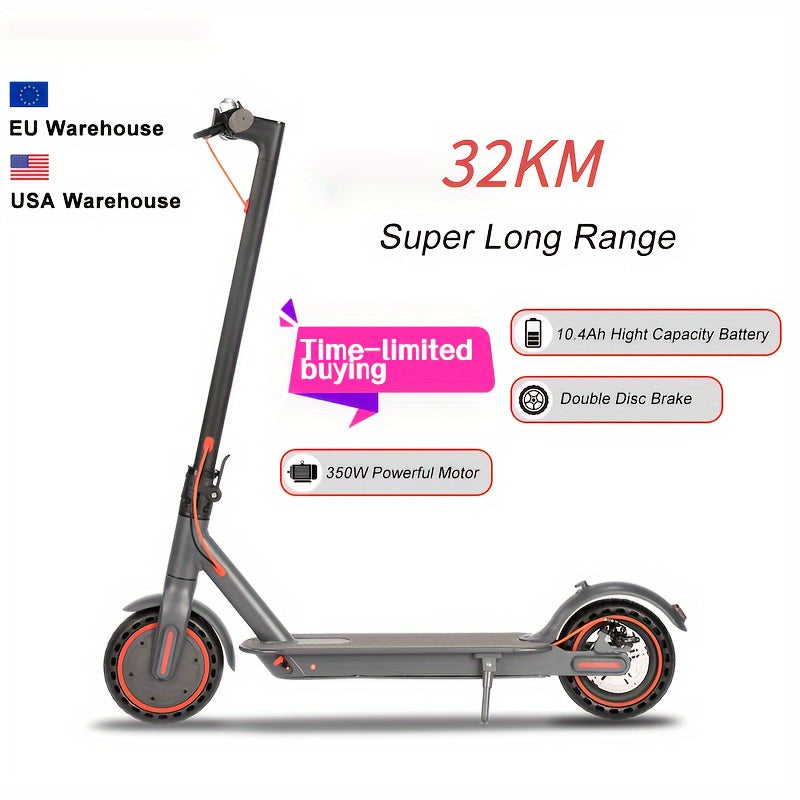 TEMU N7 350w Adults Electric Scooter 36v 10.4ah 8.5 Inch Tires 30km-h
