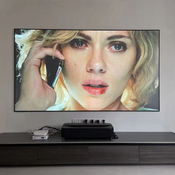 16:9 Ambient Light Rejecting ALR Fixed Frame Projection Projector Screen for 4K Ultra Short Throw Projectors