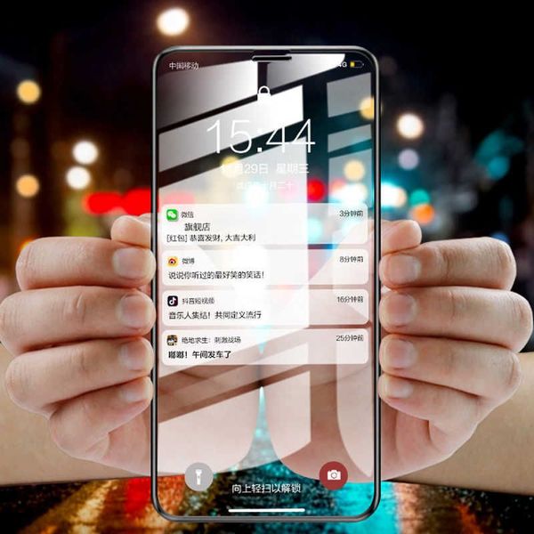 500pcs Full Glue Curved Tempered Glass Screen Protector For iPhone 16 15 14 14max 14PROMAX 13 12 Mini 11 Pro Max XR XS Max Edge For X 8 7 6