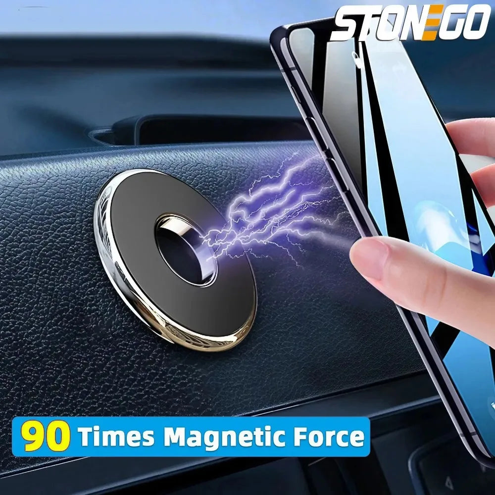 STONEGO Magnetic Holder Dashboard Mini Round Shape Stand Magnet GPS Car Mount Wall Suitable For Mobile Phone