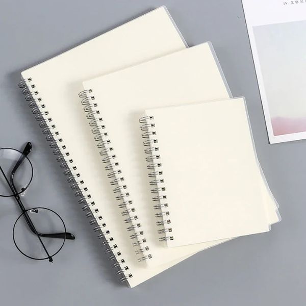 A5B5 Notebook Spiral book coil Planner Lined Blank Grid Paper Journal Diary Sketchbook For School Supplies Stationery Office 250113