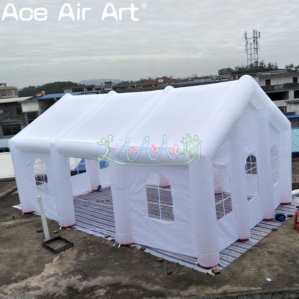 Outdoor activities 10x6x4mH giant Inflatable Wedding Tent outdoor portable White marquee