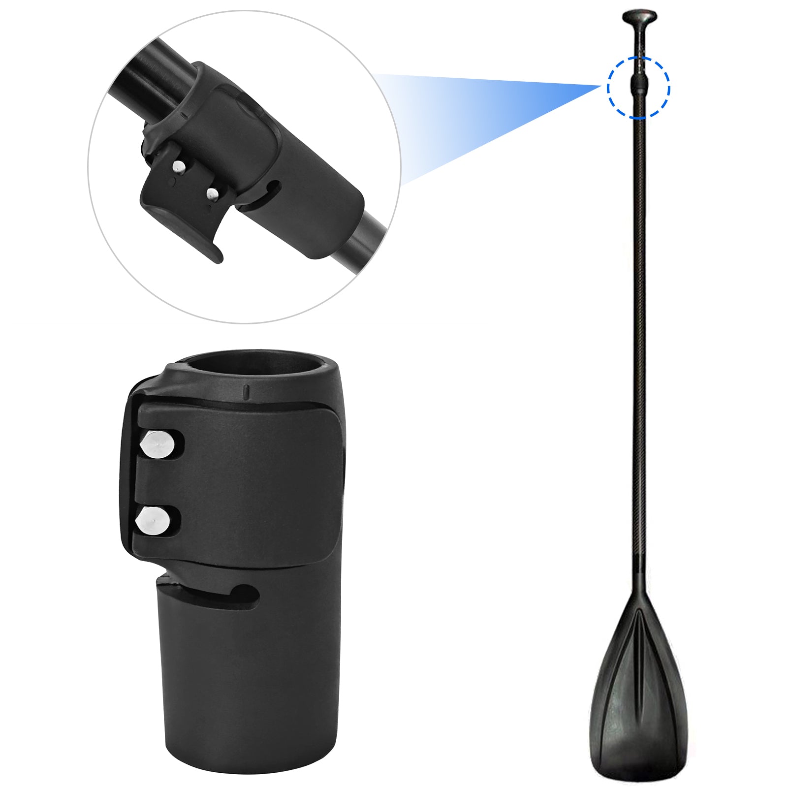 Paddle Clamp Quick Release Paddle Shaft Clamp Adjuster Water Sports Surfing Paddleboarding Paddle