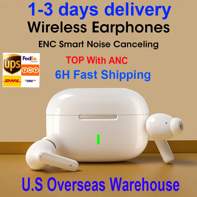 USA Stock tws earbuds wireless bluetooth earphones wireless headphones stereo hifi headset sports noise reduction top earbuds ecouteur cuffie auricu