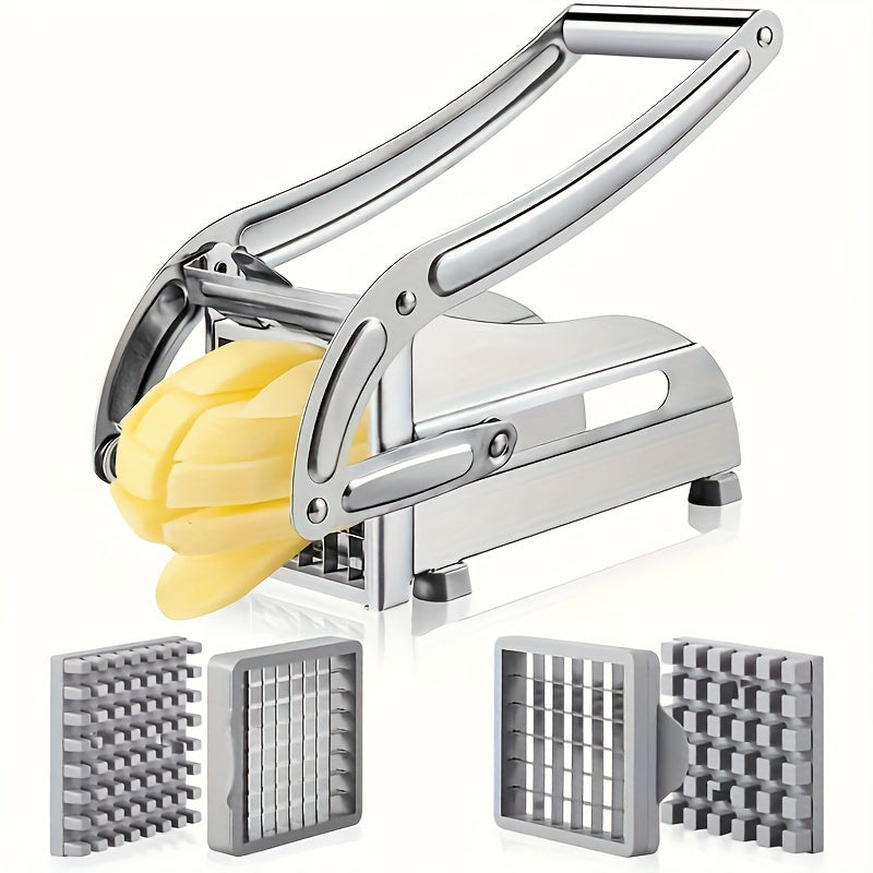 TEMU 1pc, Stainless Steel Fruit Cutter, Vegetable Cutter, Potato, Chipper, French Fry Cutter, Potato Slicer, Vegetable Chopper, Onion Chopper, Food