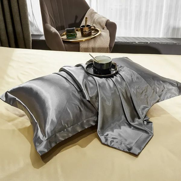 A genuine silk pillowcase ice washed pillowcase silk satin hair beauty pillowcase comfortable pillowcase home decoration 240514