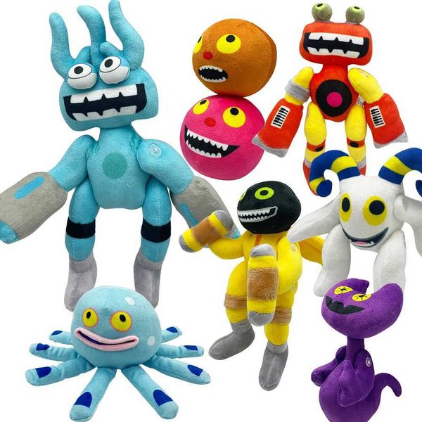 Novo My Singing Monsters Wubbox Plush Toy Toy Soft Phetoon Games Peripherals Doll para crianças presentes de aniversário Home Dector X241227
