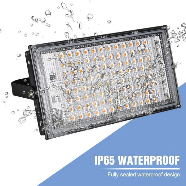 New Arrival 100W LED growth lamp full spectrum plant lamp indoor plant hydroponic floodlight with bracket used for greenhouse tent LED culti