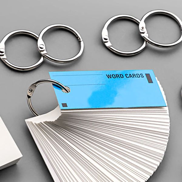 5-10Pcs Metal Ring Binder 20-88mm DIY Loose-leaf Book Hoops Opening Office Binding Supplie Photo Albums Book Key Chain Rings