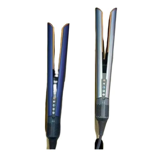 New 2 in 1 Dryer + Straighteners Hair Curlers Professional Straightener Ceramic Flat Iron Straightening