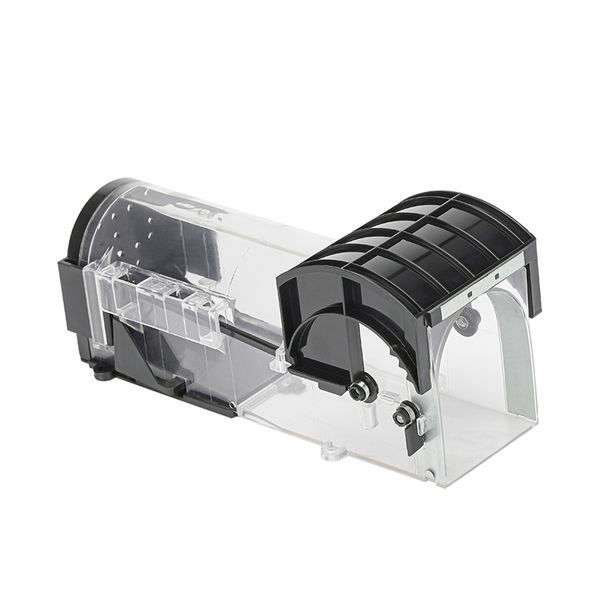 pest control 23cm 9in Mouse Trap Box Mice Catcher Live Catch Release Cage NO Kill Reusable Rat Rodents Plastic Bait Station Transparent Hunt