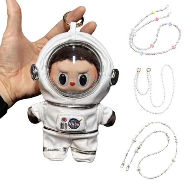 New Labubu Clothes 17cm Labubu Doll Fashion Astronaut Suit Belt Chain Kawaii V1 V2 Labubu Accessories Labubu Clothing L250703