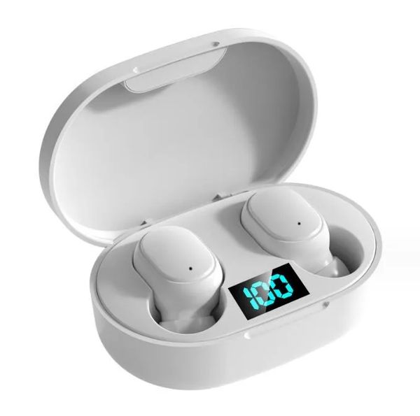 E6S TWS Bluetooth 5.0 Wireless Earphone LED business stereo Headphone mini sport earbuds game Headset PK A6S Earplug
