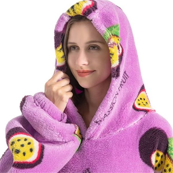 womens hoodie blanket hoodie designer hoodies sweatshirt large warm pullover new women print casual loose long sleeve round collar pullover