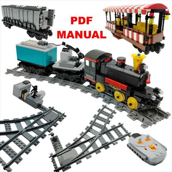RC Power-Driven Train Rail Technical Building Blocks Electric remote control track change Bricks Interactive Games Z241029