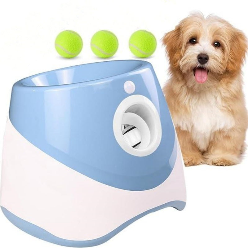 TEMU Automatic Dog Ball Launcher, Dog Ball Thrower With 3 Mini Tennis Balls Sizing 2 Inch , Interactive Dog Toys Tennis Ball Launcher For Small Dogs
