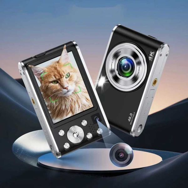 4K high pixel front and rear dual selfie camera 16x efficient zoom 3.06-inch retro classic entry-level portable digital camera M240831