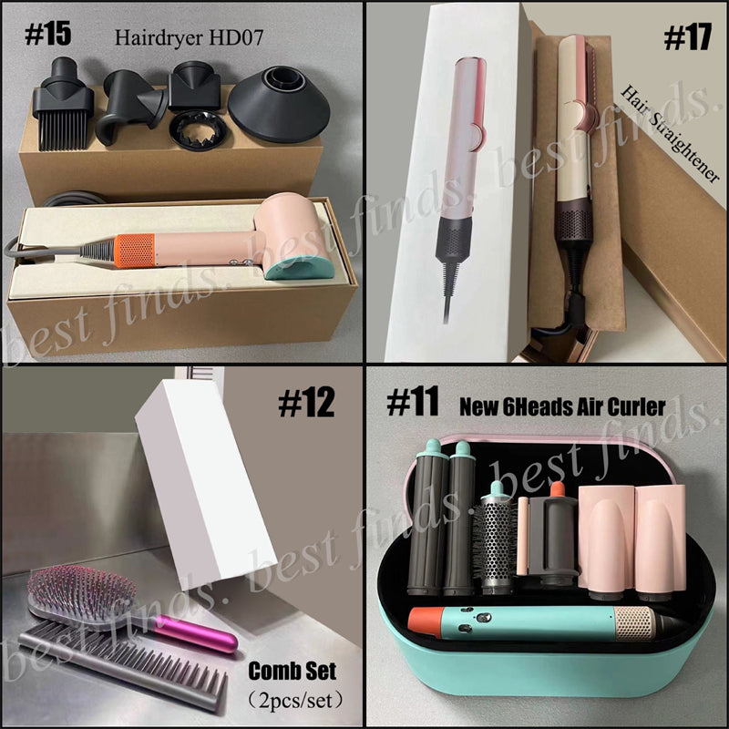 Hair Straightener Gen3-7 No Fan Hair Dryer Professional Blower Hairdryer Hair Curler Comb Set Gifts