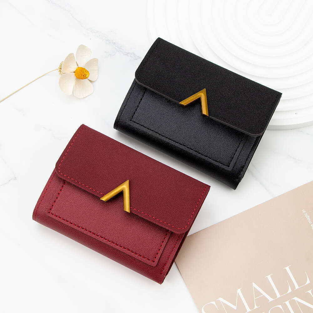 New Korean Style Simple Girls&#039; Clutch Student Coin Purse Card Holder Women&#039;s Short Wallet