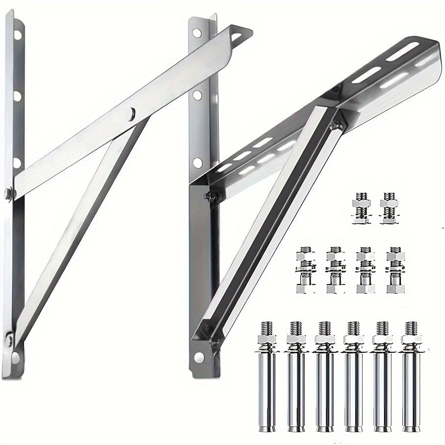 TEMU Wall Mounting Bracket For 9000-24000 Btu Condenser,ac Support Brackets Rust Free Stainless Steel For Mini Split Air Conditioner Heat Pump