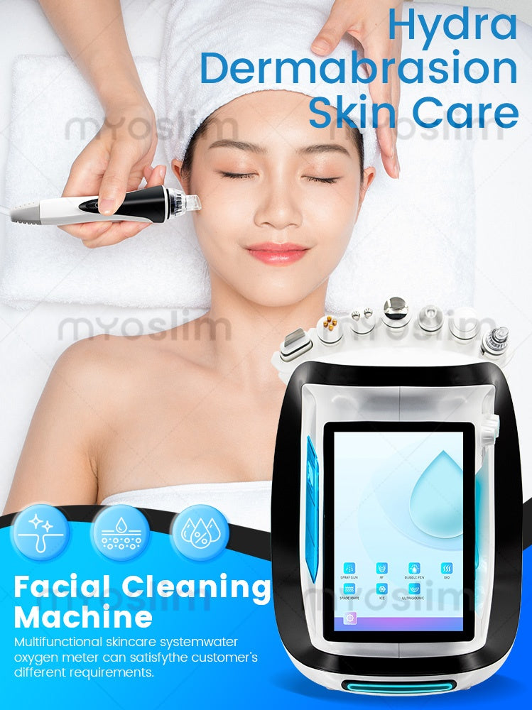 Multi Functional Skincare System Water Oxygen Meter 7 In 1 Shrinks Pores Regenerates Collagen and Enhances Cell Vitality
