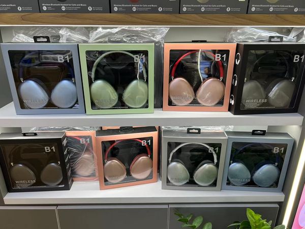 B1 headphones earbuds Headsets Wireless Bluetooth Computer Gaming Over-Ear earphone Adjustable Noise Cancelg HiFi Stereo Sound for Travel Wo