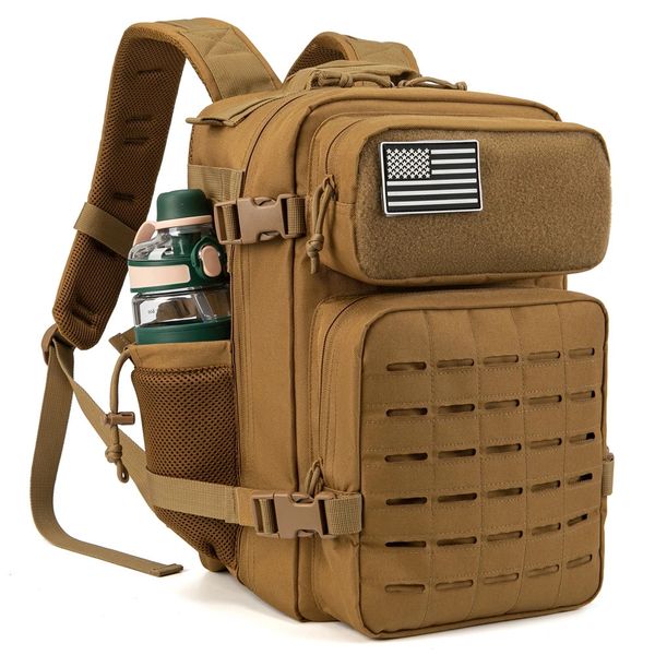 25l Backpack Tactical Backs Outdoor Bag para Fitness Molle Backpack Gym for Womenmen EDC Caminhando Sobrevivência Rucksack Bruxa Bruxa de Br