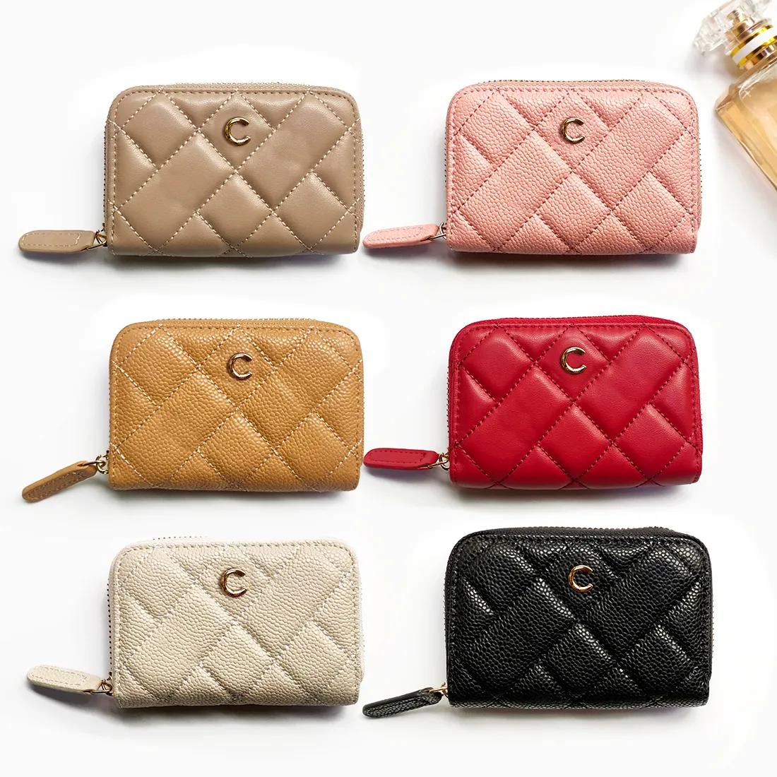 Wallet Designer Bag Deluxe Small Mini Designer Zipper Coin Purse Keychain Women Men Leather Womens Card Holder Wallet With Box Bag