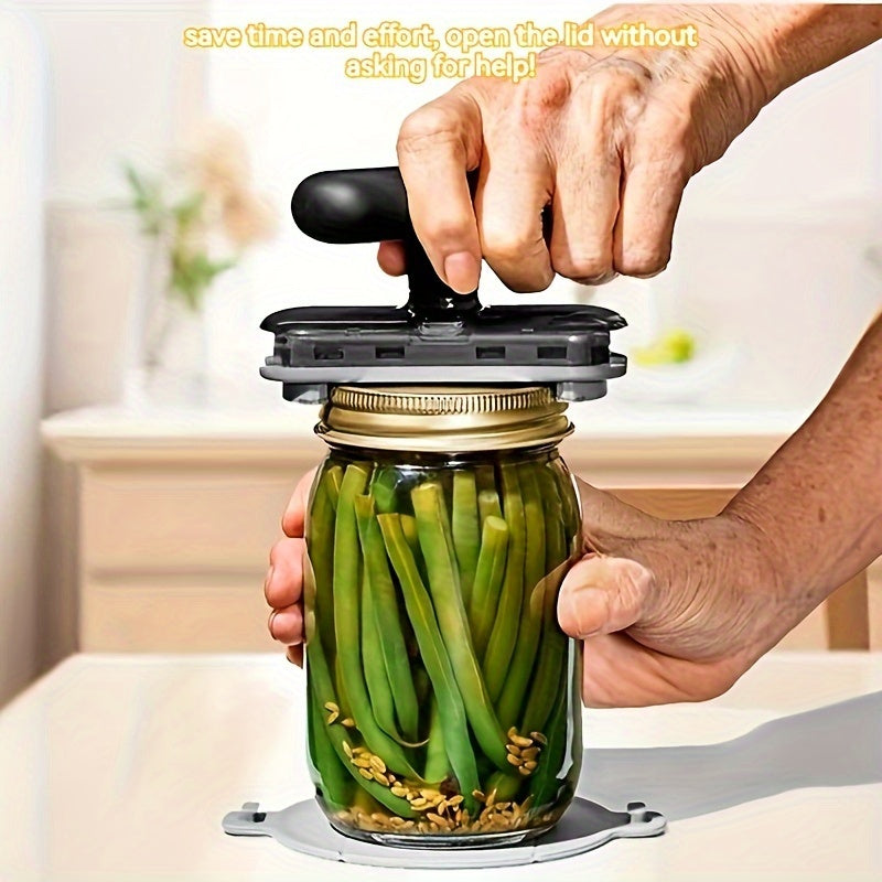 TEMU 1pc Multifunctional Kitchen Tool - Manual Jar Opener, Effortless Lid Removal, Essential Handheld Can Opener