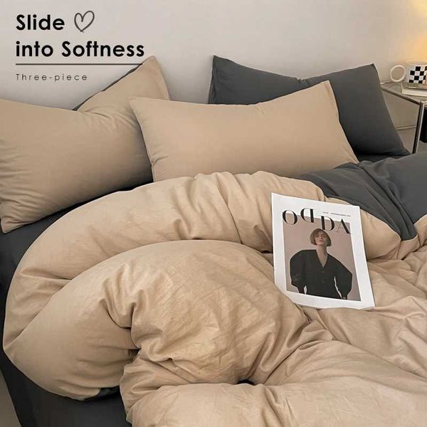 Ultra Soft Luxury Bedding Set 3-Piece1 Duvet Cover 2 cases Hypoallergenic Bed Duvet Cover Set with 2 casesC250122