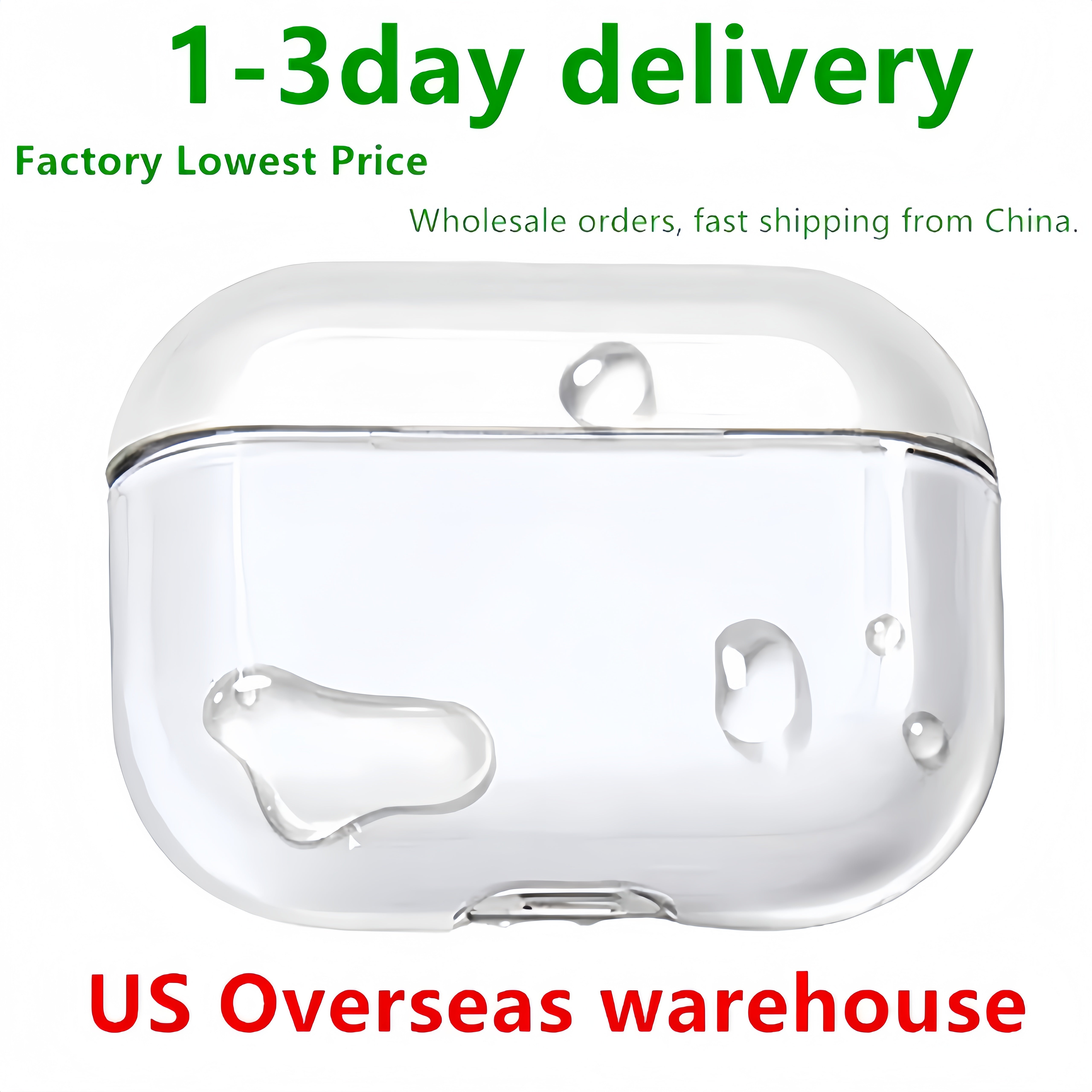 USA Stock for air pods Pro2 ANC Metal case max 2 pro 2 3 4 Headband Headphone Accessories Transparent Waterproof Protective case Headphones Smart Co