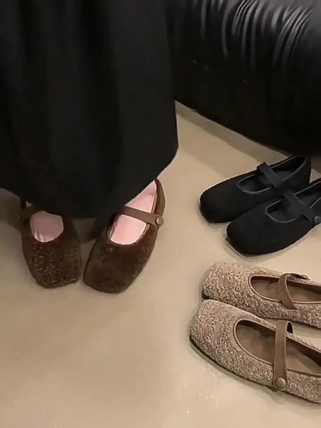 Womens shoes autumn Loafers fur Modis round toe womens shoes soft casual sports shoes autumn comfortable 2024 dress Moccasin lace 240914