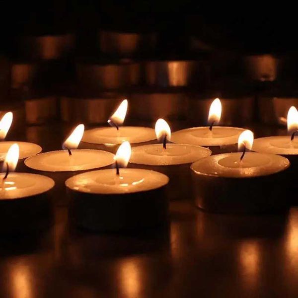10 Pcs White Tea Light Candles Small Smokeless And Dripless Tealights Candles Set For Home Pool Dinner And Weddings SuppliesXJ27432