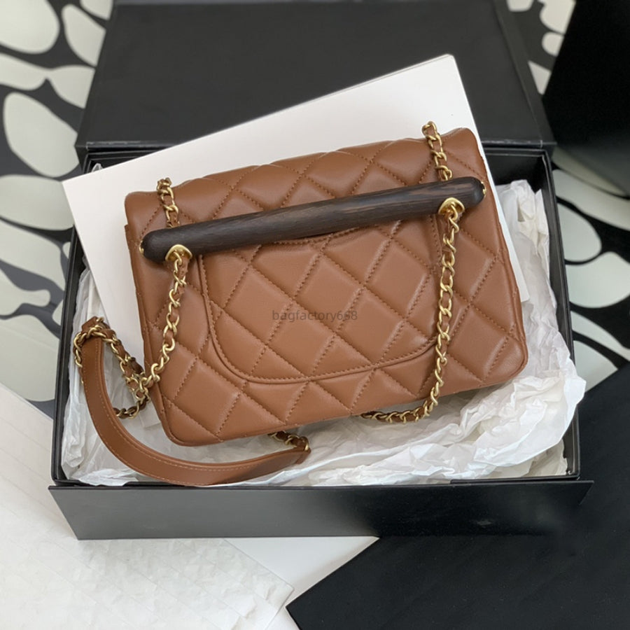 10A TOP quality designer classic flap bag mirror quality bags 21cm lady Fashion shoulder bag genuine leather Diamond Lattice luxury crossbody bag pu