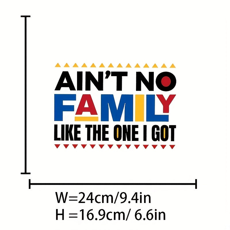 TEMU 4pcs-set Ain't Like The 1 Heat Transfer Vinyl Decal, Diy Iron-on Patch For T-shirts, Jeans, Backpacks, Washable Vinyl Material, Mixed