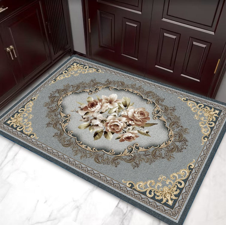 European Style Floor Mats Entrance Door Mats Porch Entrance Non-slip Foot Mats High-grade Home Carpets Dirt-resistant and Easy To Care For