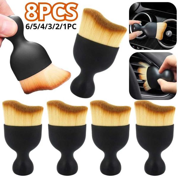 Car Vent Cleaning Soft Brush Air Conditioner Air Outlet Cleaning Brush Car Crevice Dust Removal Brush Car Interior Cleaning Tool Y240902