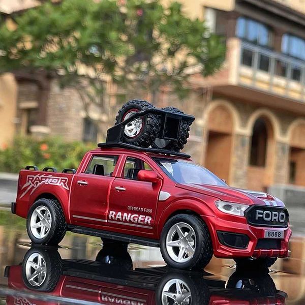 High Quality New 1 32 Ford Raptor F350 Pickup alloy car carrying tires off-road vehicle toys Diecasts and toy car models childrens toy gifts