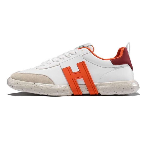 Casual Shoes Designer H630 Hogans Simple Smooth Calfskin Ed Suede Leather Hg Sneakers 38-45 F3t
