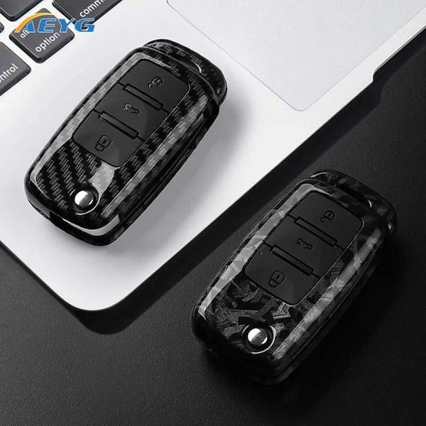 Car Key ABS carbon fiber car key set suitable for Volkswagen Polo Tiguan Passat B5 B6 B7 Golf 4 5 6 MK6 Jetta Lavida H250113