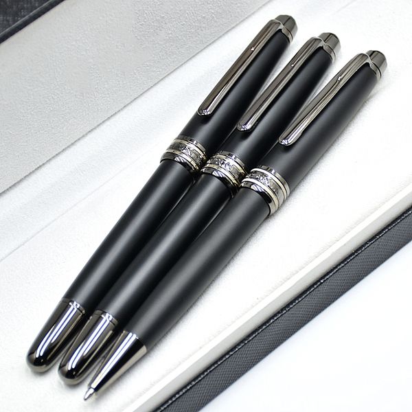 Msk-163 - Luxury Monte wholesale Promotion Matte Black Rollerball Pen Ballpoint Pen Fountain Pens Writing Office School Supplies With Series