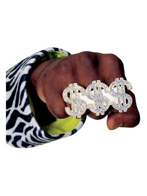 Adult Bling Dollar Sign Ring