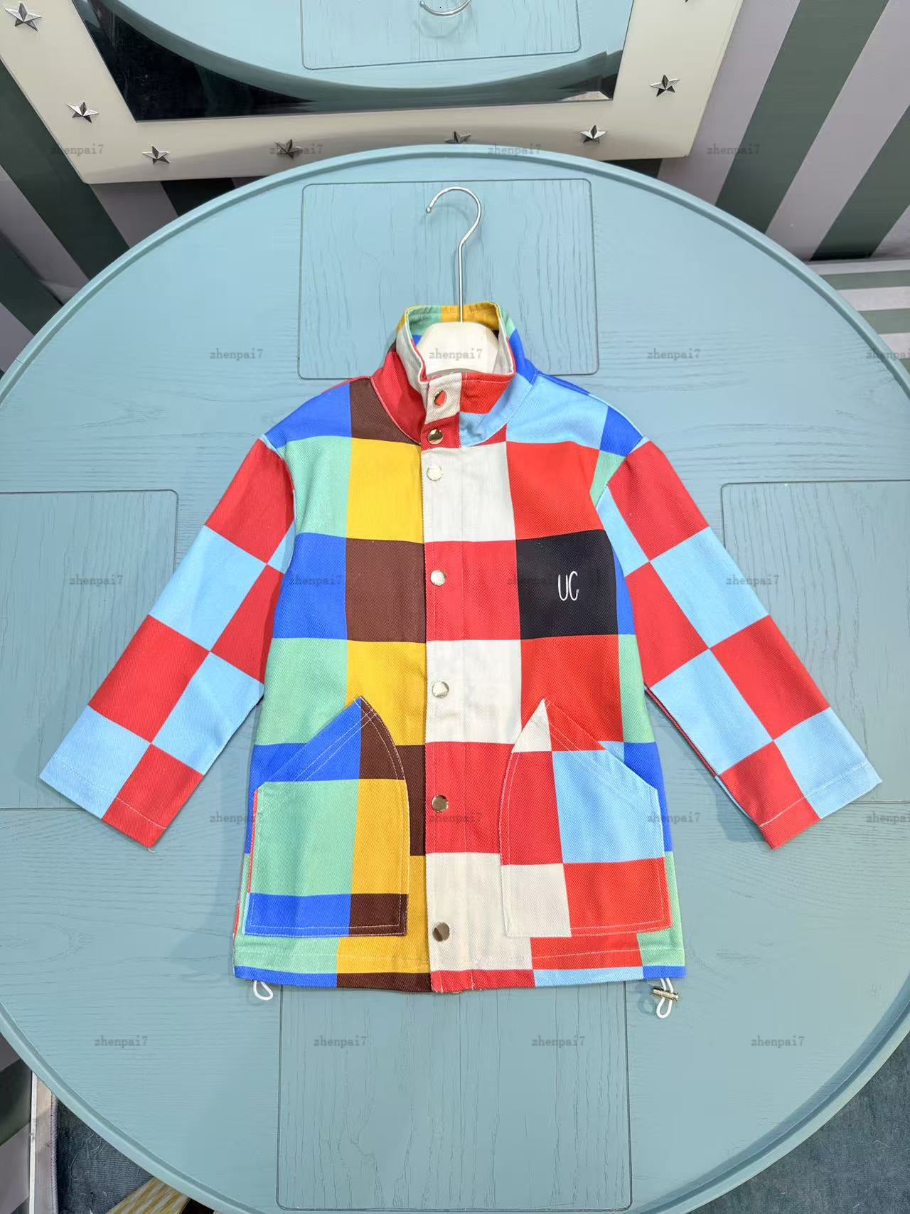 Top baby Tench coats Color block design Child jacket kids designer clothes spring girl windbreaker autumn boy Outwear A236X07N068