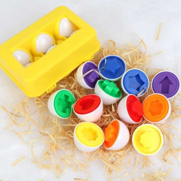 Baby Montessori Learning Educational Toy Smart Egg Toy Games Shape Matching Puzzles Cognition Sorters Toys For Kids Children Y240801