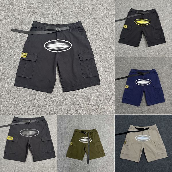 Men&#039;s Shorts Wheelbarrow Print Logo Work Shorts Mens Trendy Hip Hop Skateboarding Casual Five Pants