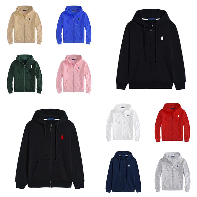 Pony embroidery jacket designer jackets Men Polo pure cotton loose collar top Vintage casual veteran jacket Outerwear Coats Plaid interior Lapel top