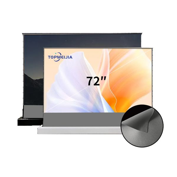 72 inch projector screen Black diamond Motorized self Rising Long Throw ALR screen