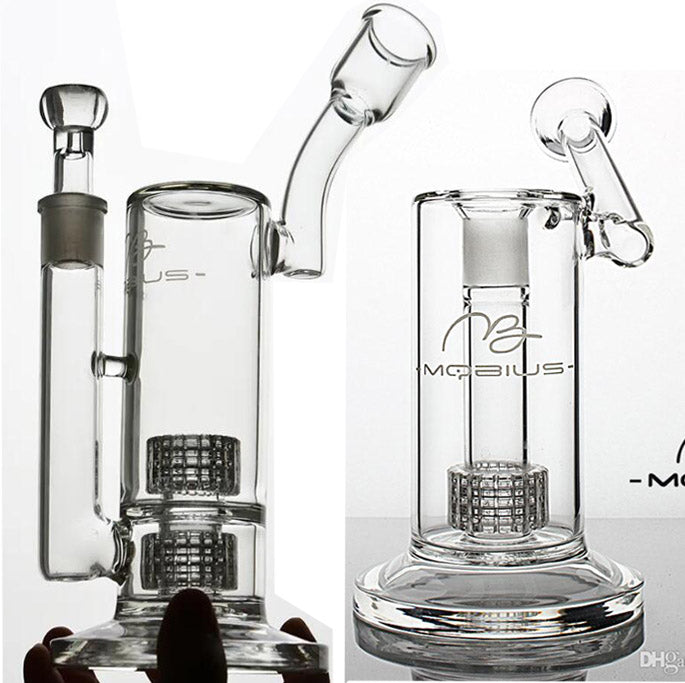 Mobius Glass Bongs Water Pipe Stereo Matrix Perc CHEECH Dab Rig Hookahs Concentrate Oil Rigs Dabber Bubbler with 18mm joint