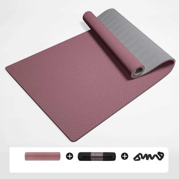 1pcs yoga mat 183*61*0.6cm tpe Yoga mat thickened non-slip Fitn mat Soundproof skip rope floor mat Home dance matXJ241114