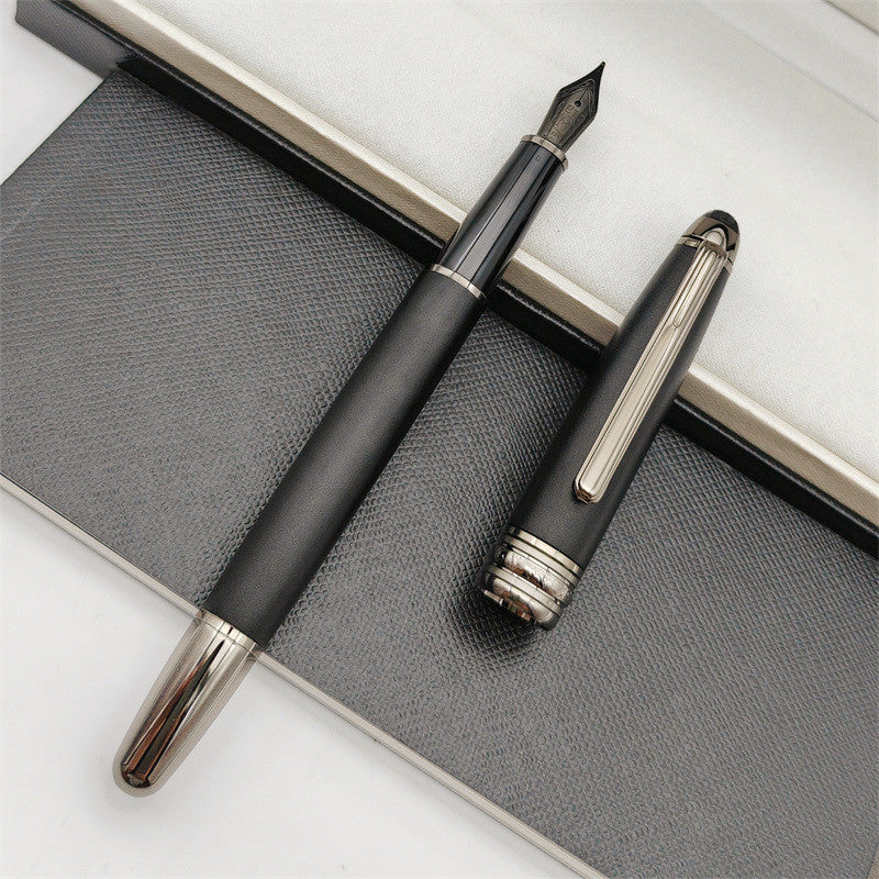 MSK Series 163 Fountain Pens Matte Black Metallic Design Luxury Ballpoint Rollerball Fountain Pens Writing Office Supplies With Serial Number